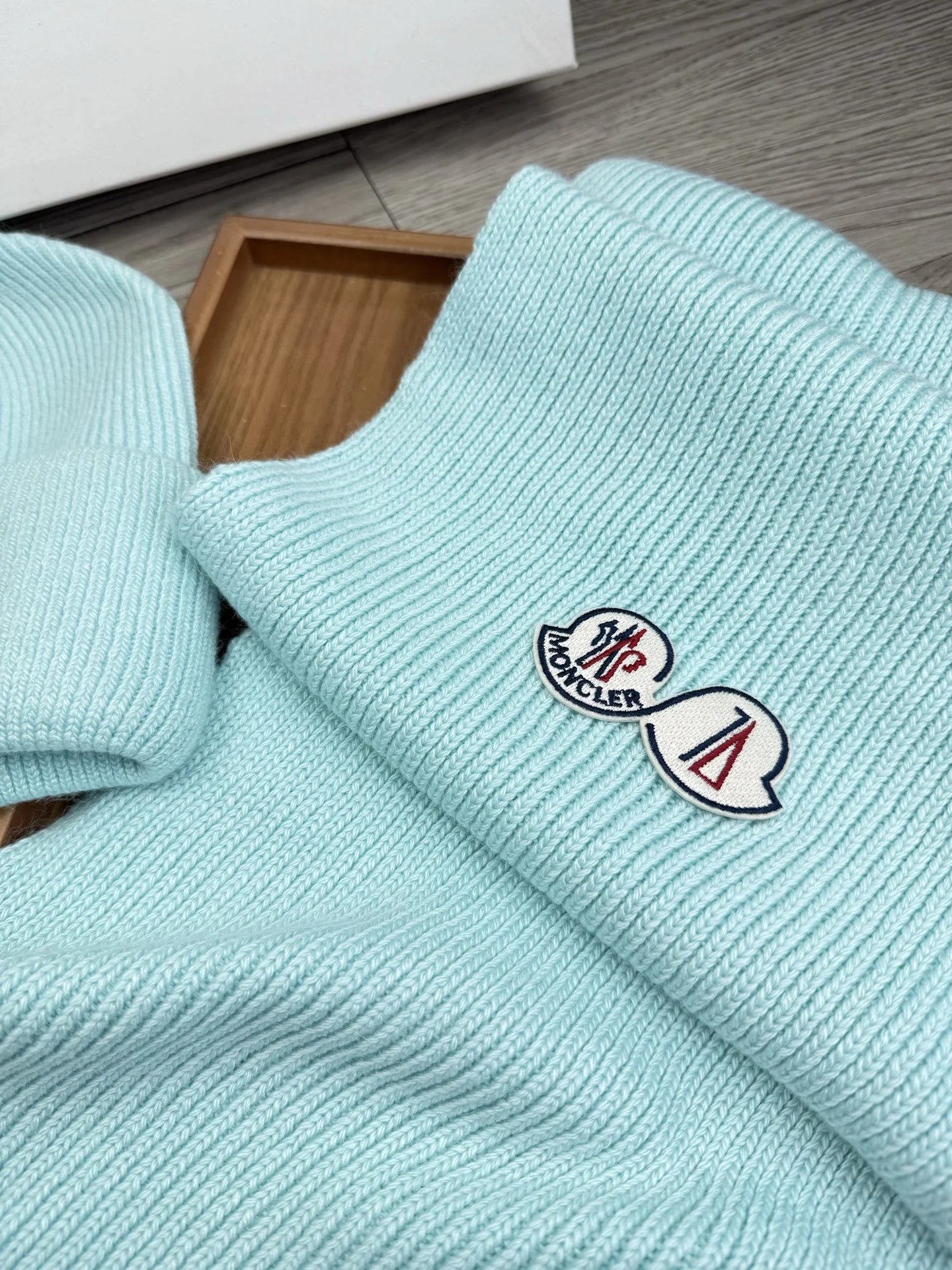 Moncler Wool Rabbit Fur Scarf & Hat Set Ver.H — Photo 5