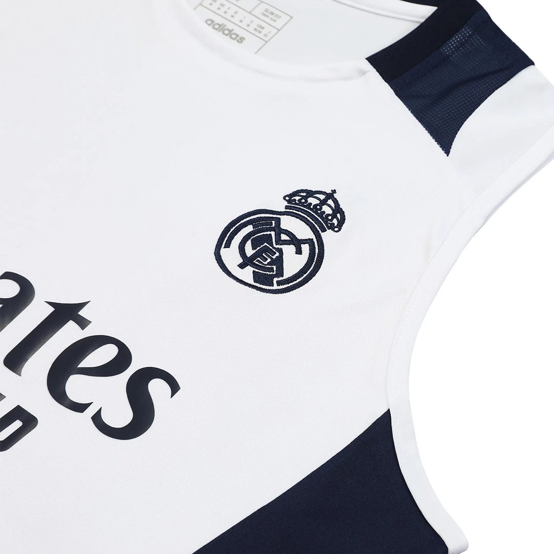 Real Madrid Pre Match Sleeveless Top 2024 25 White — photo 5