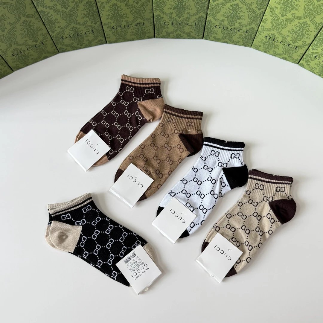 Gucci Classic Quarter Socks 5-Pair Box Ver.B — photo 5