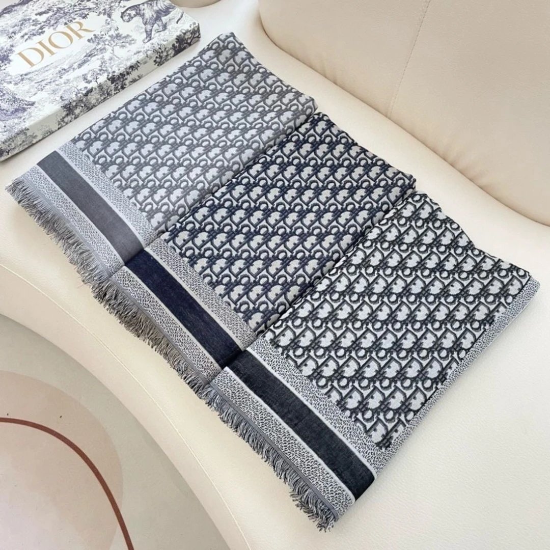 Dior Wool Silk Shawl Ver.C — QC