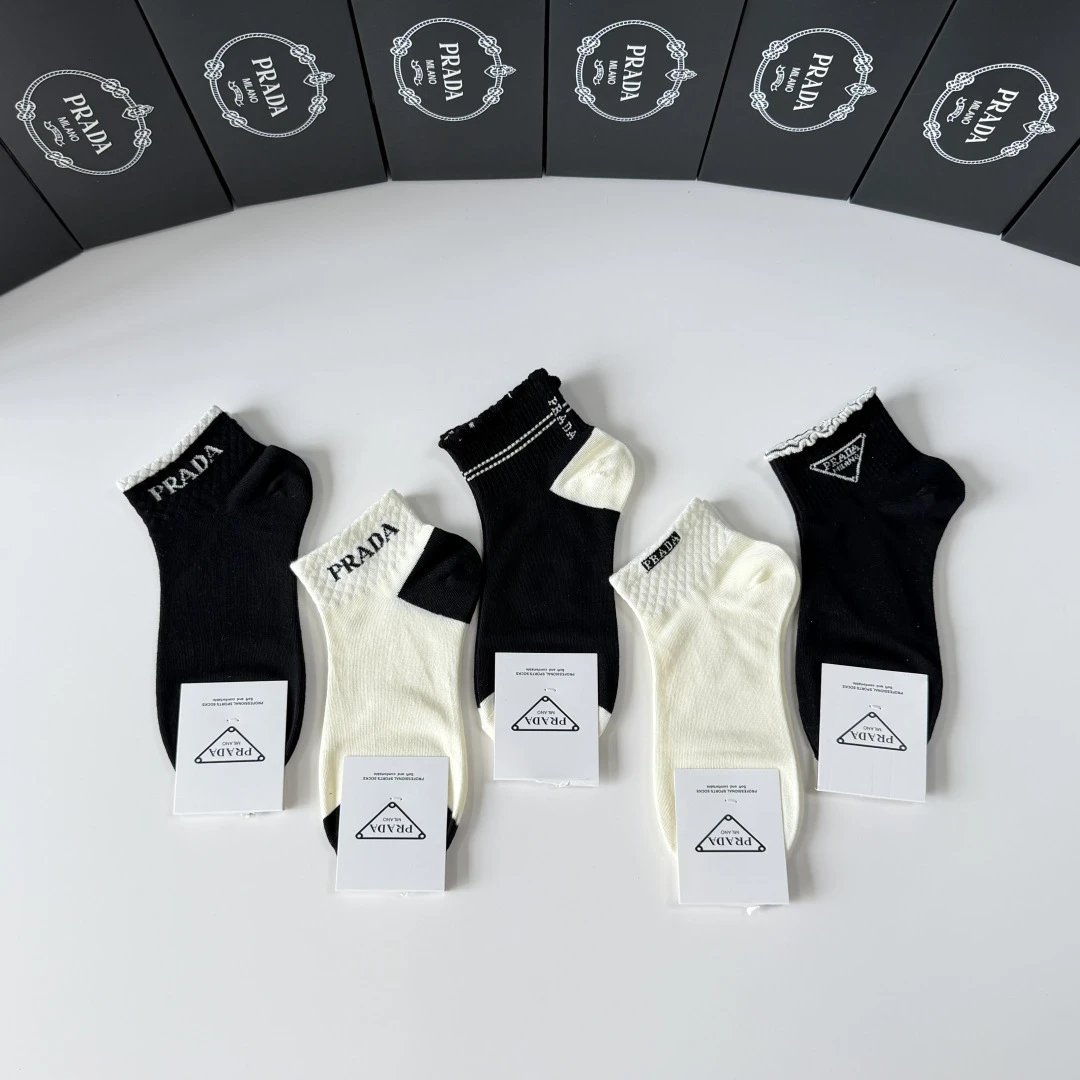 Prada Quarter Socks 5-Pair Box Ver.A — photo 2