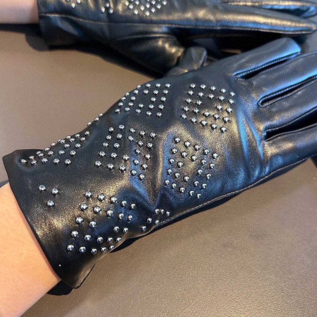 Chrome Hearts Lambskin Cashmere Gloves Ver.B — QC
