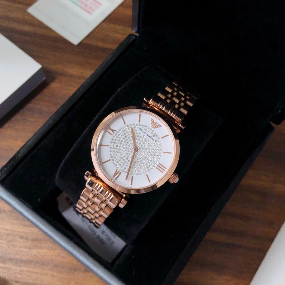 Armani AR11244 Rose Gold Quartz Ladies Watch 32mm Ver.B — photo 2