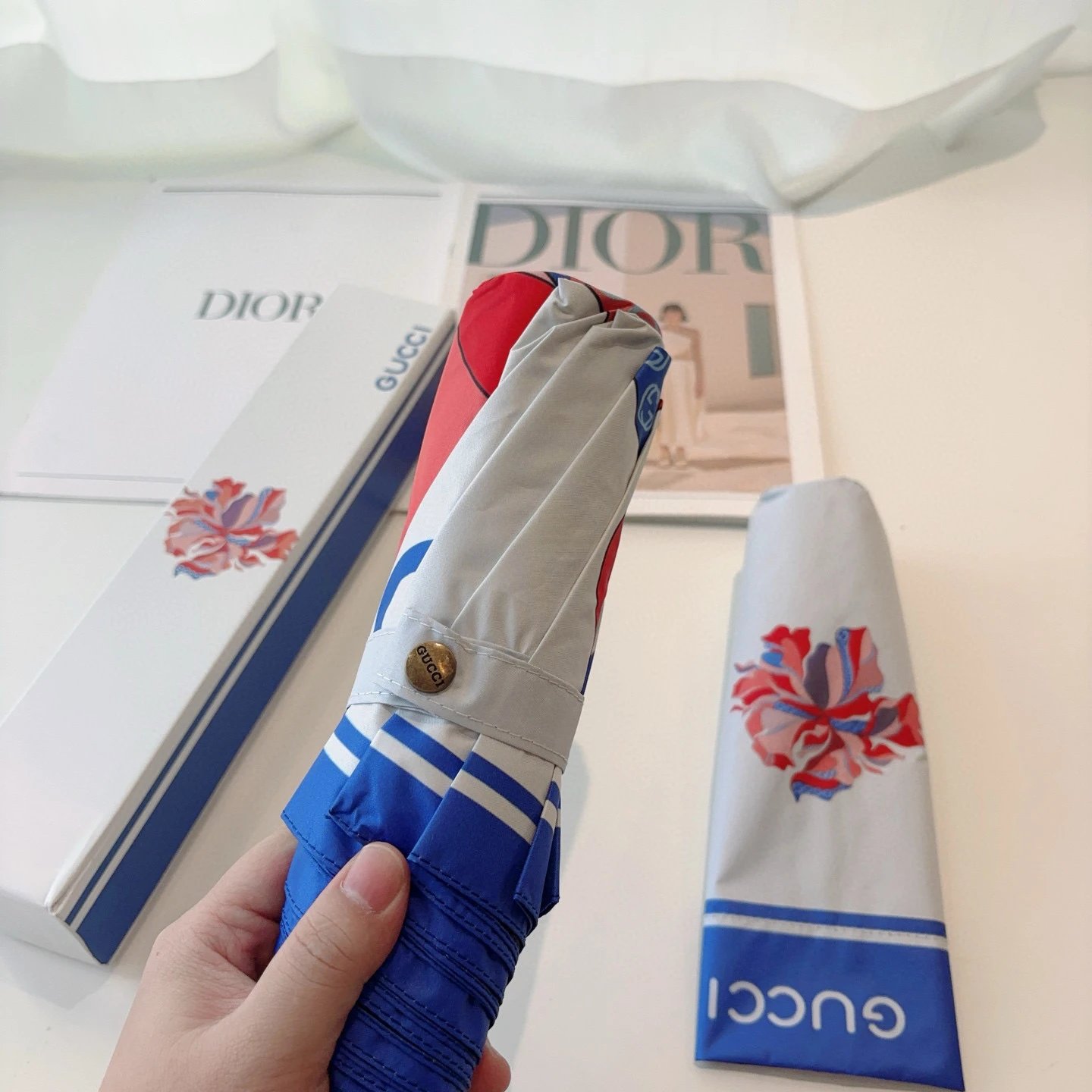 Gucci UV Protection Folding Umbrella Ver.K — Zdjęcie 4