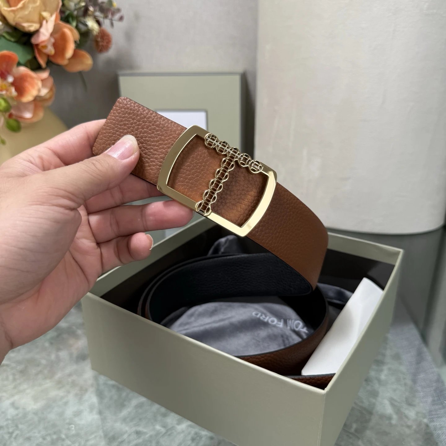 Tom Ford Leather Reversible Belt Ver.D — photo 8
