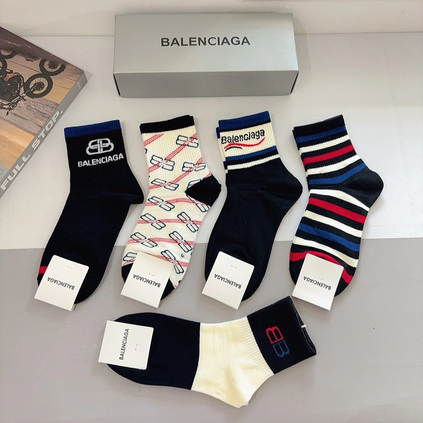 Balenciaga Crew Socks Ver.B — QC