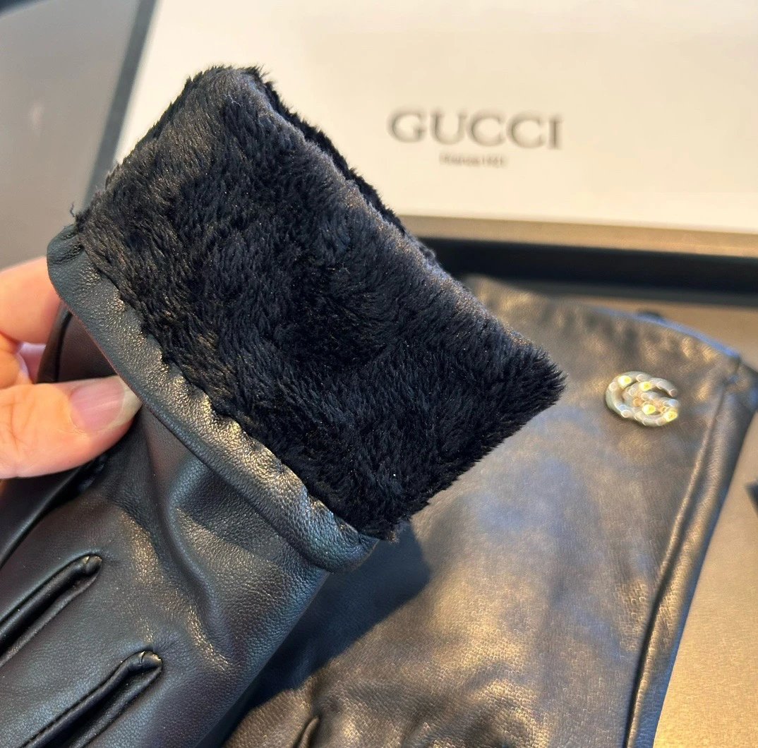 Gucci Lambskin Cashmere Gloves Ver.B — Photo 8