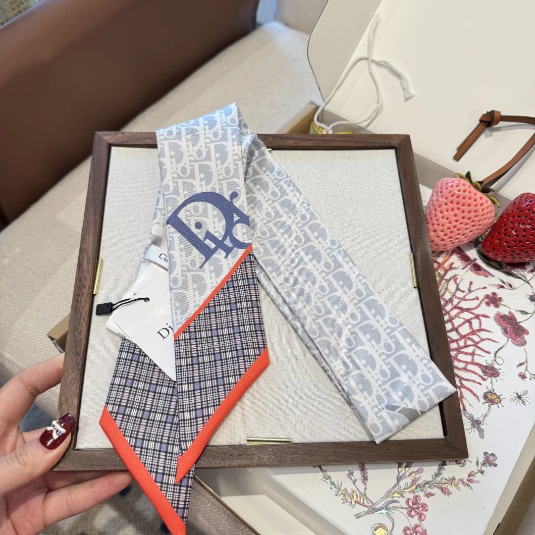 Dior Silk Hair Ribbon Ver.B — QC