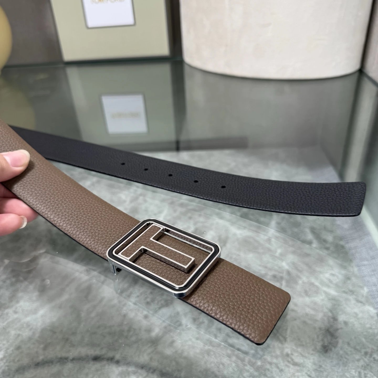 Tom Ford Leather Reversible Belt Ver.B — photo 5