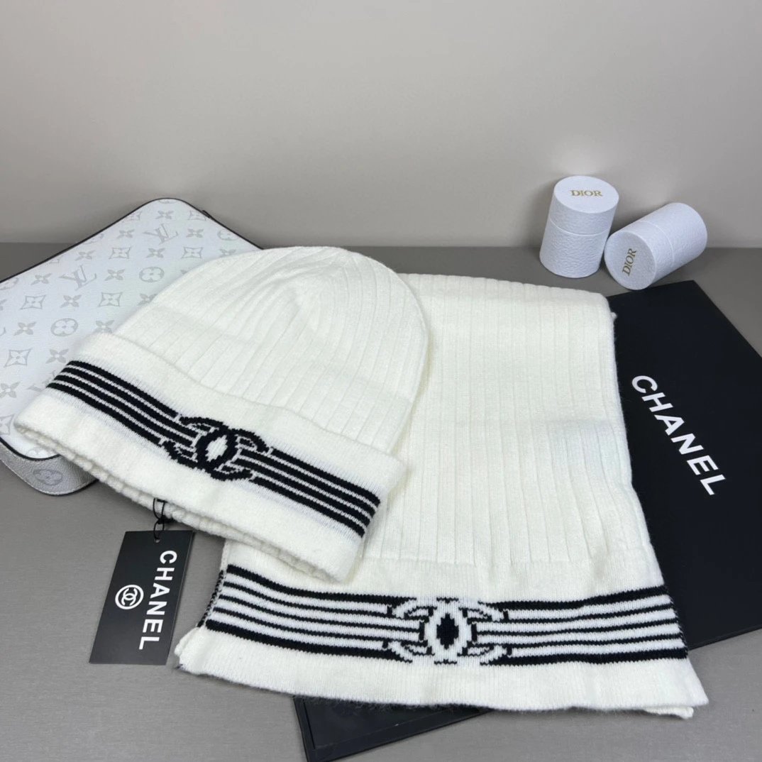 Chanel Scarf & Hat Set Ver.G — QC