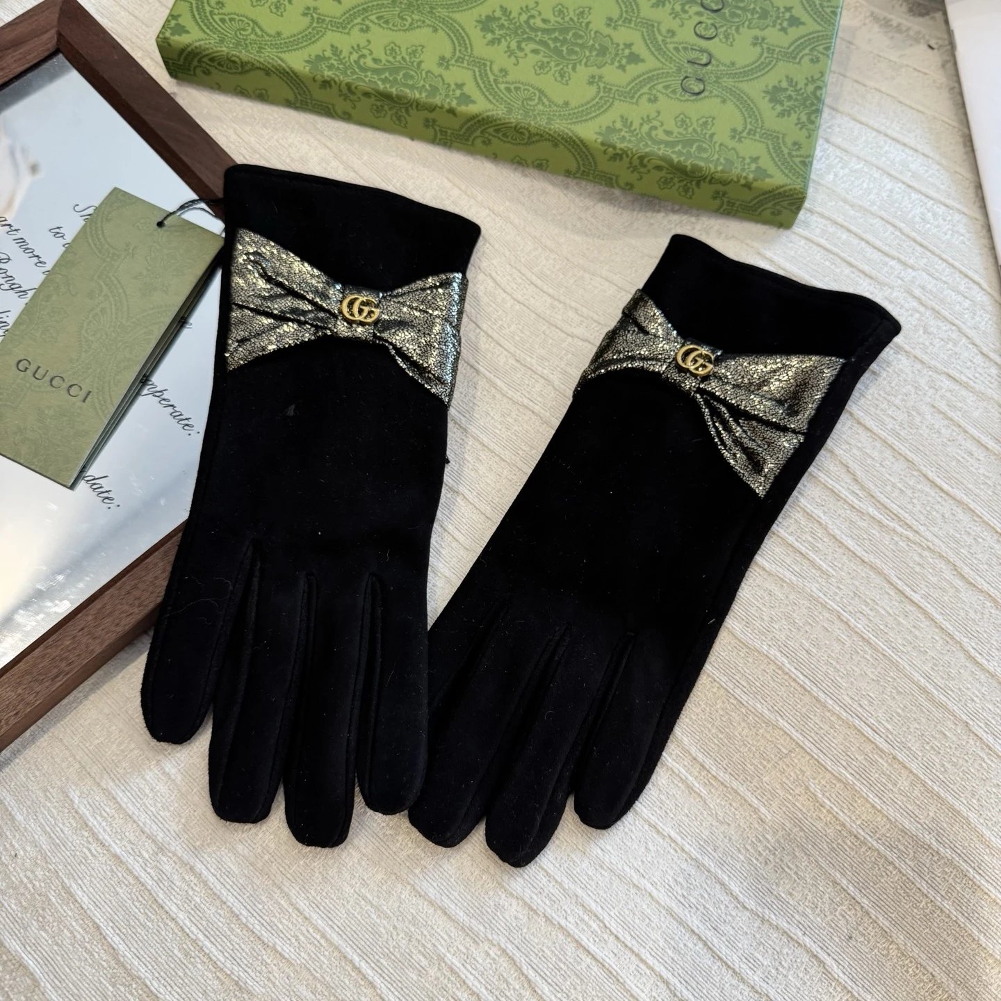 Gucci Lambskin Cashmere Gloves Ver.D — Photo 5