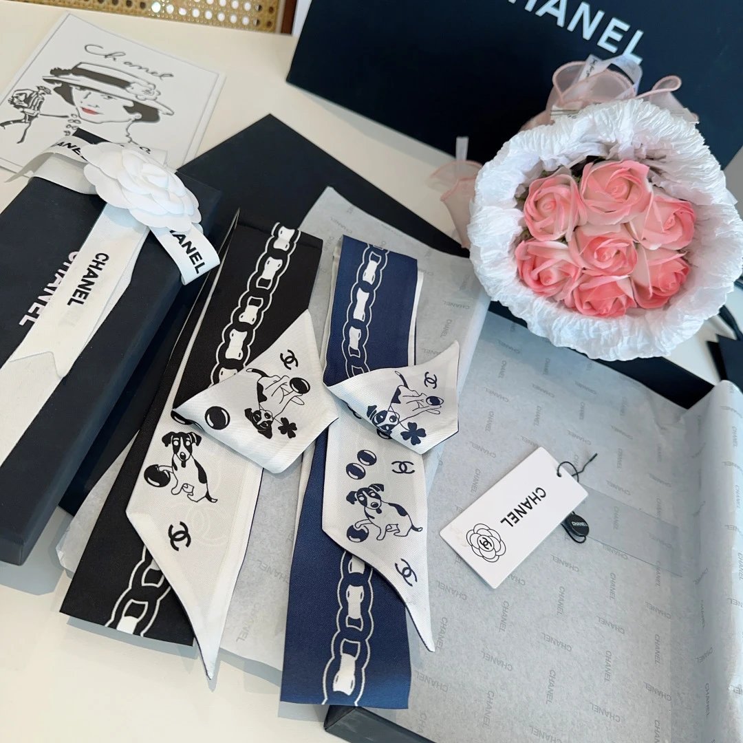 Chanel Silk Hair Ribbon Ver.G — Zdjęcie 2