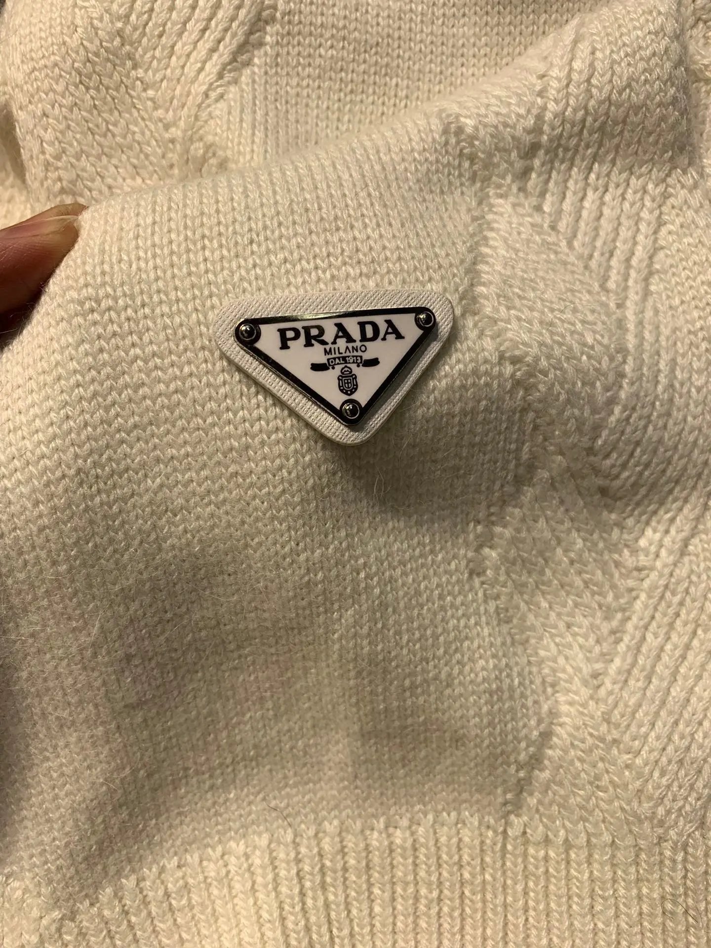 Prada Wool Rabbit Fur Scarf & Hat Set Ver.H — Photo 5