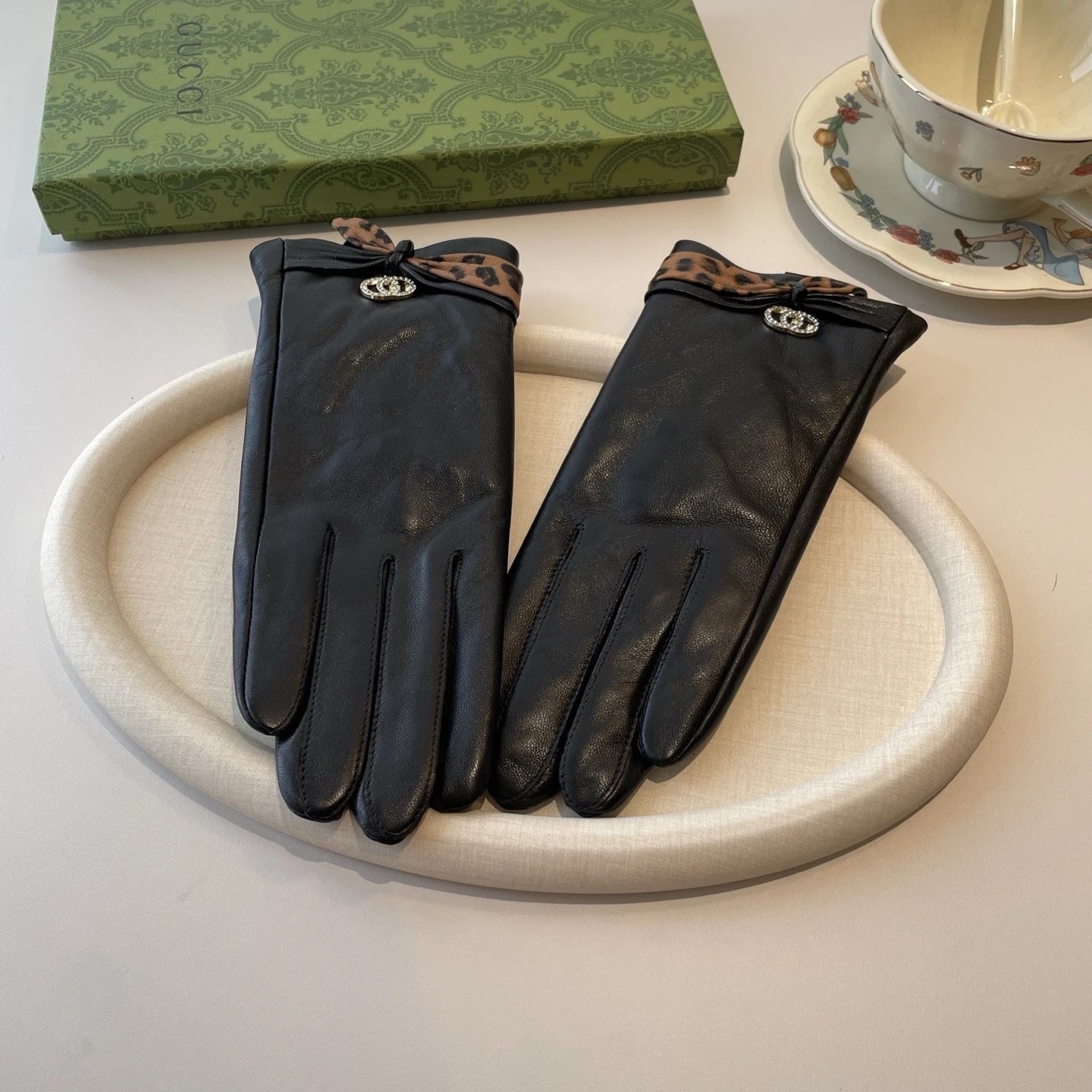 Gucci Lambskin Cashmere Gloves Ver.E — Photo 9