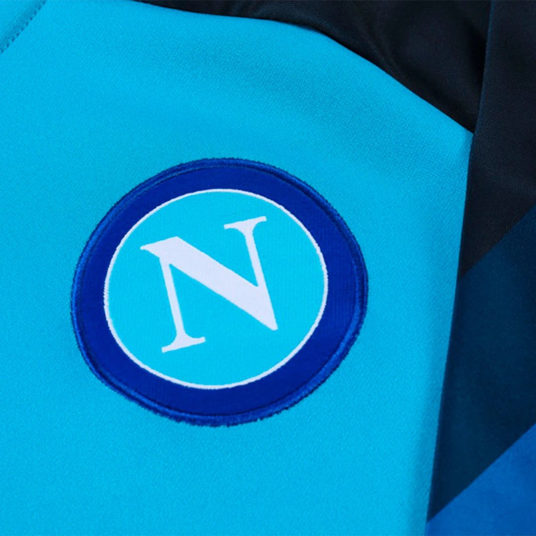 Napoli 2023 1 4 Zip Tracksuit 24 Kids Blue — Photo 8