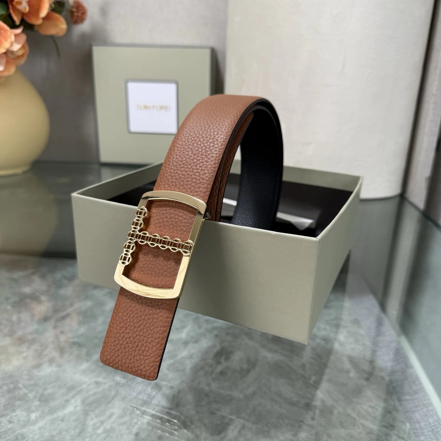 Tom Ford Leather Reversible Belt Ver.D — photo 7
