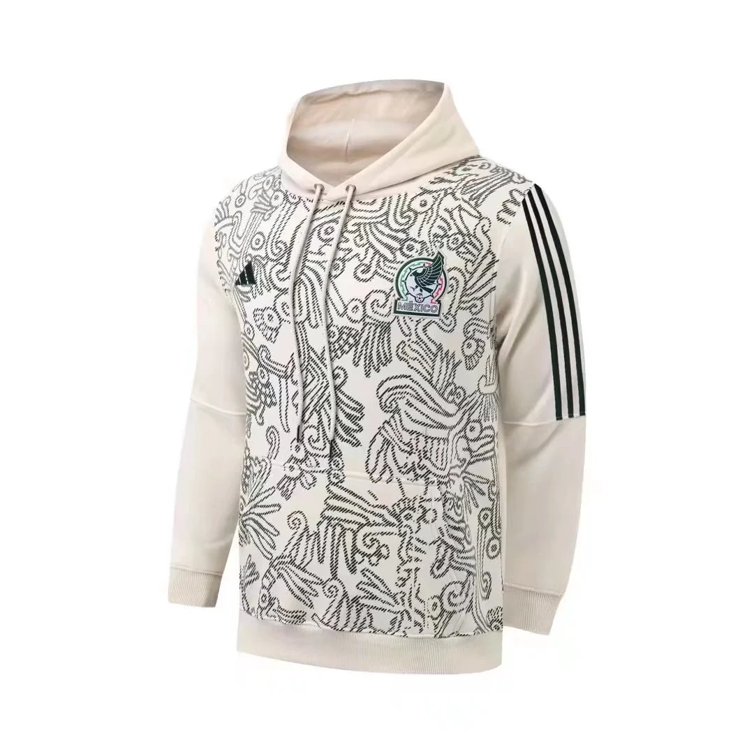 Mexico Sweater Hoodie 2022 White Green — photo 2