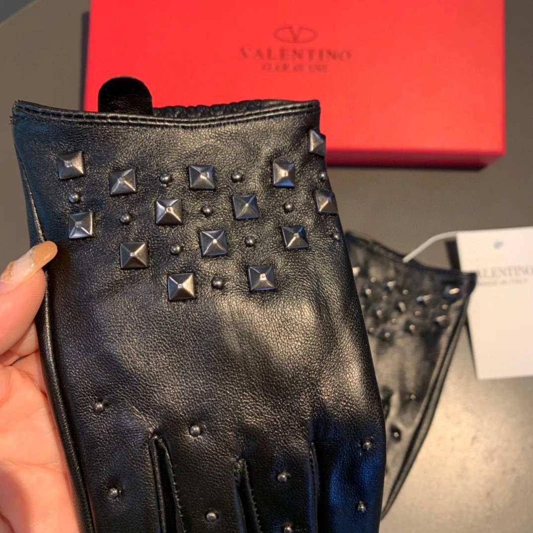 Valentino Lambskin Cashmere Gloves Ver.F — Photo 4