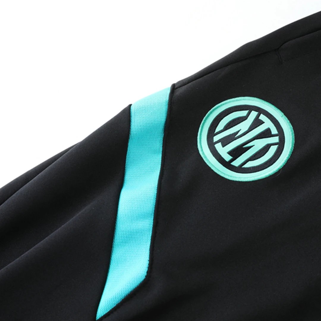 Inter Milan 1 4 Zip Tracksuit 2021 22 Black — photo 10