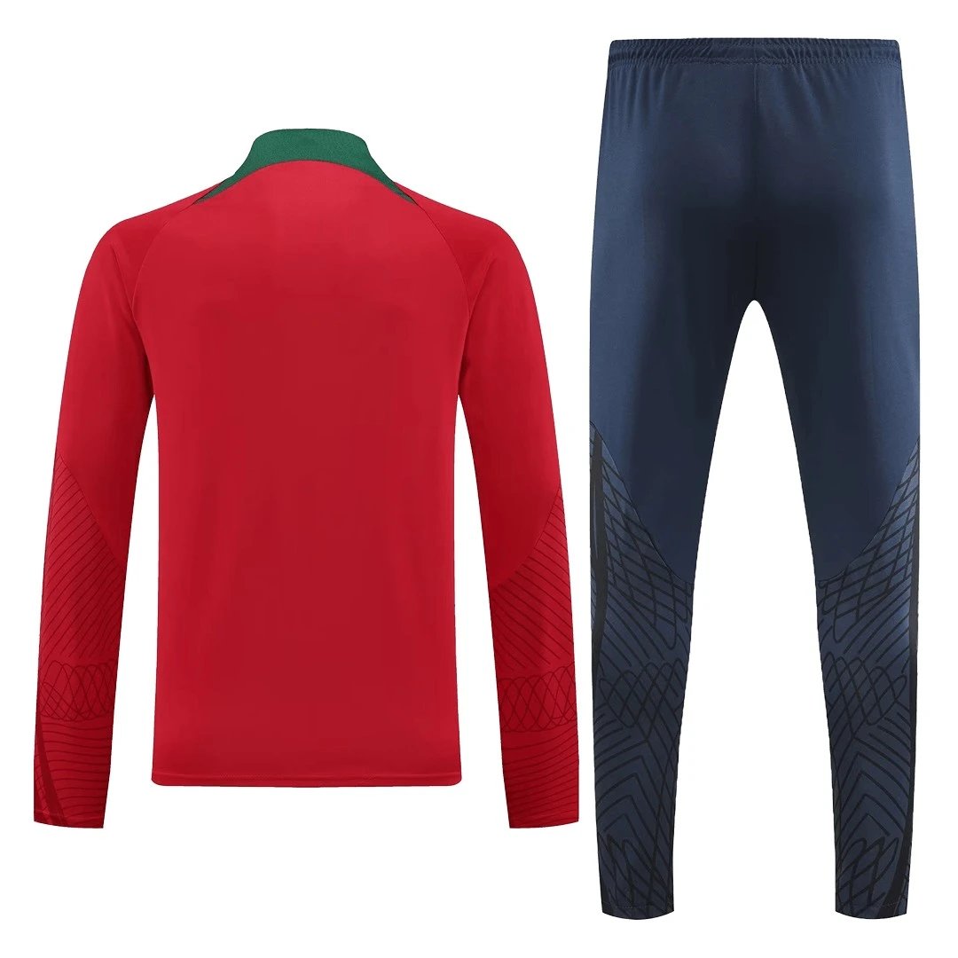 Portugal 2022 1 4 Zip Tracksuit Red — Photo 3