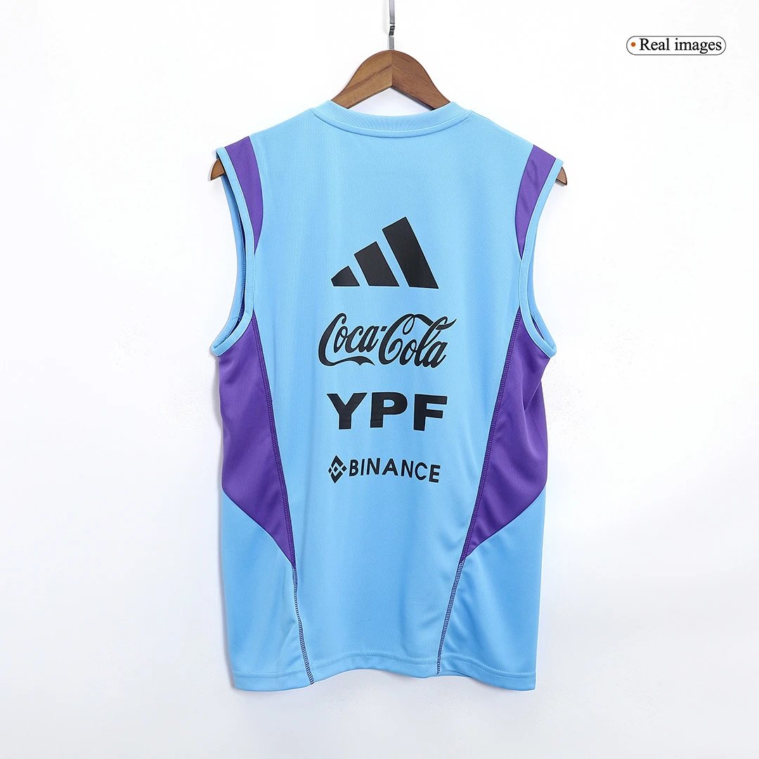 Argentina 2023 Pre Match Sleeveless Top Blue Jersey — Photo 2