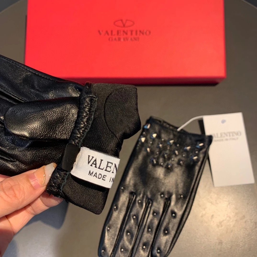 Valentino Lambskin Cashmere Gloves Ver.F — Photo 7