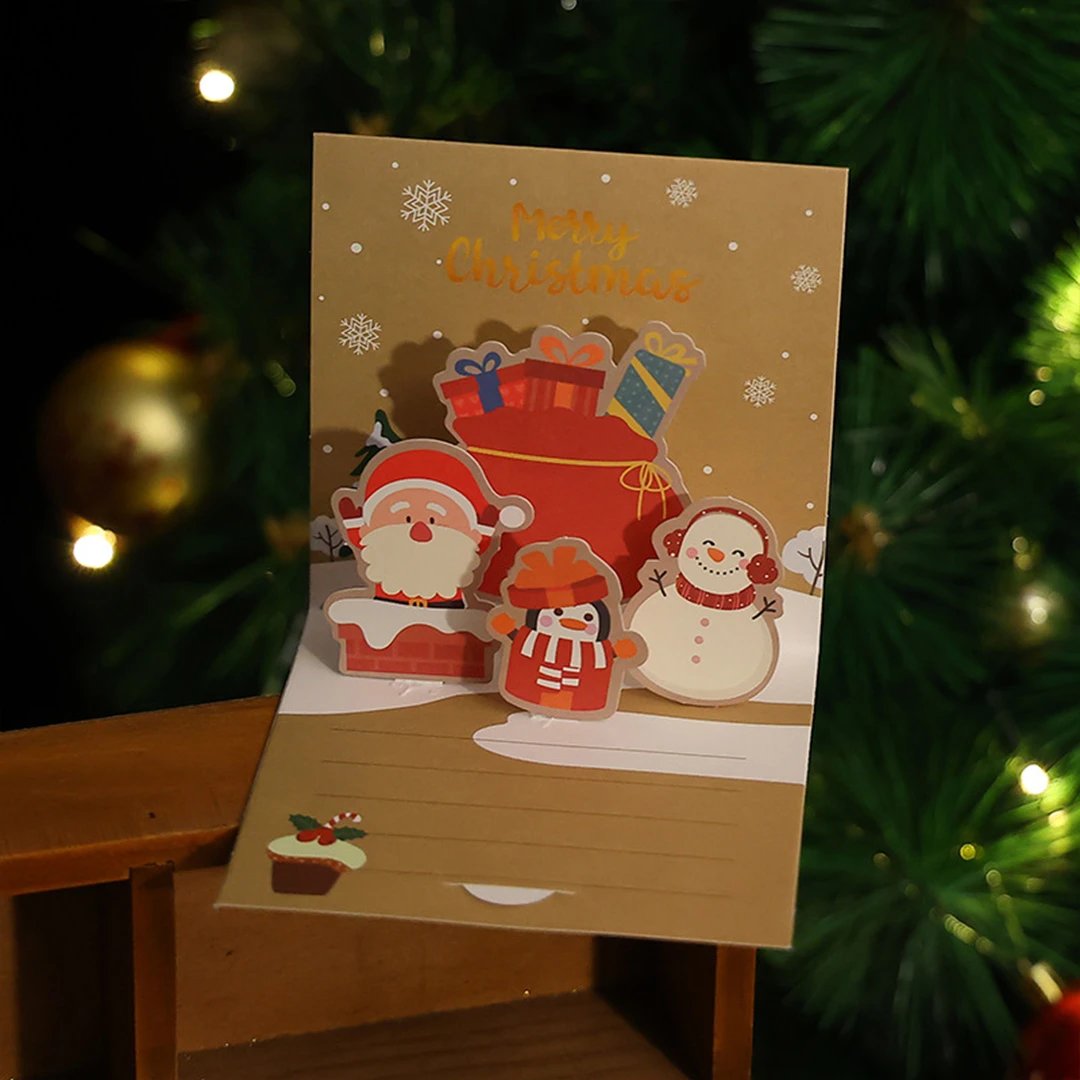 1 Pcs Random Style Personalized Christmas Greeting Card — photo 2