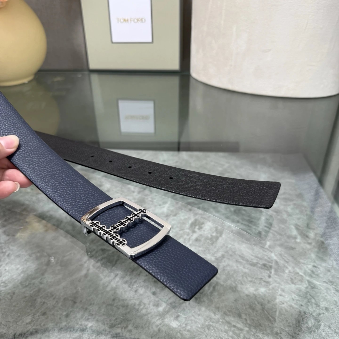 Tom Ford Leather Reversible Belt Ver.G — photo 7