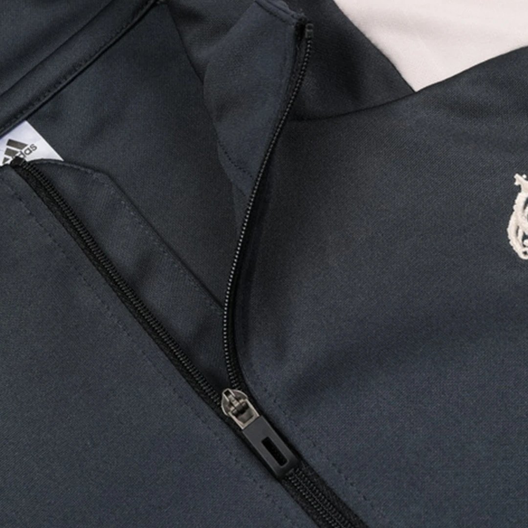 Real Madrid 1 4 Zip Tracksuit 2024 25 Gray — photo 6