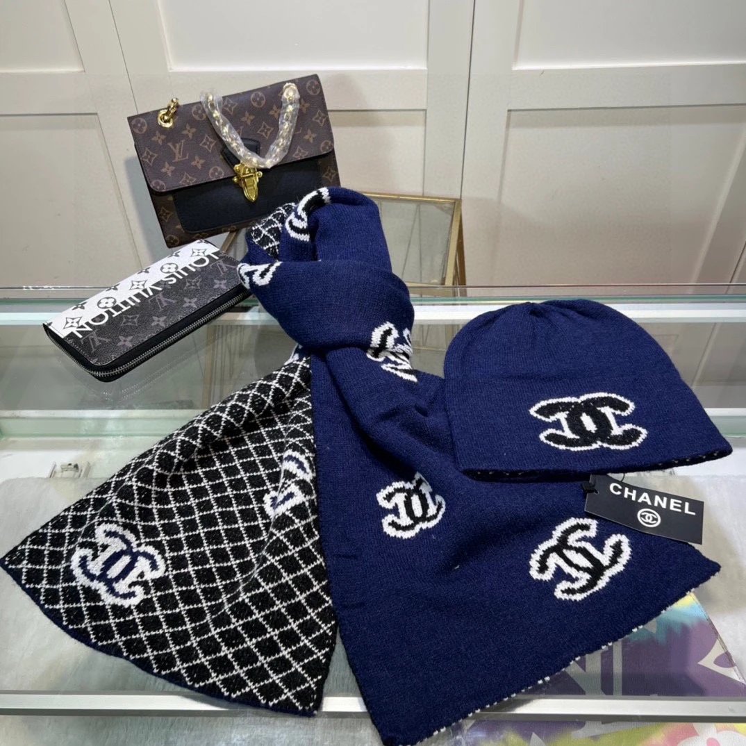 Chanel Scarf & Hat Set Ver.H — QC