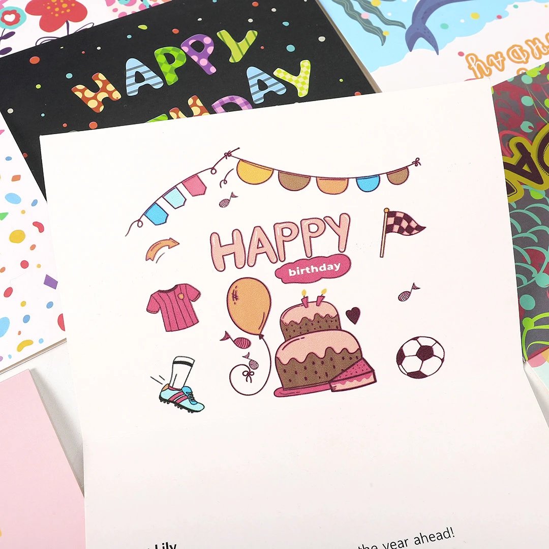 1 Pcs Random Style Personalized Birthday Greeting Card — photo 2