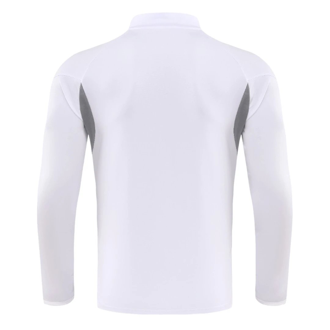 Real Madrid 2025 1 4 Zip Tracksuit 26 White — Zdjęcie 4