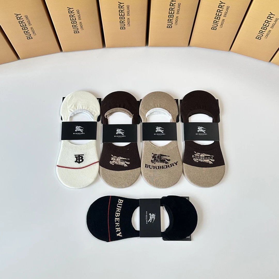 Burberry No-Show Socks Ver.A — Photo 4