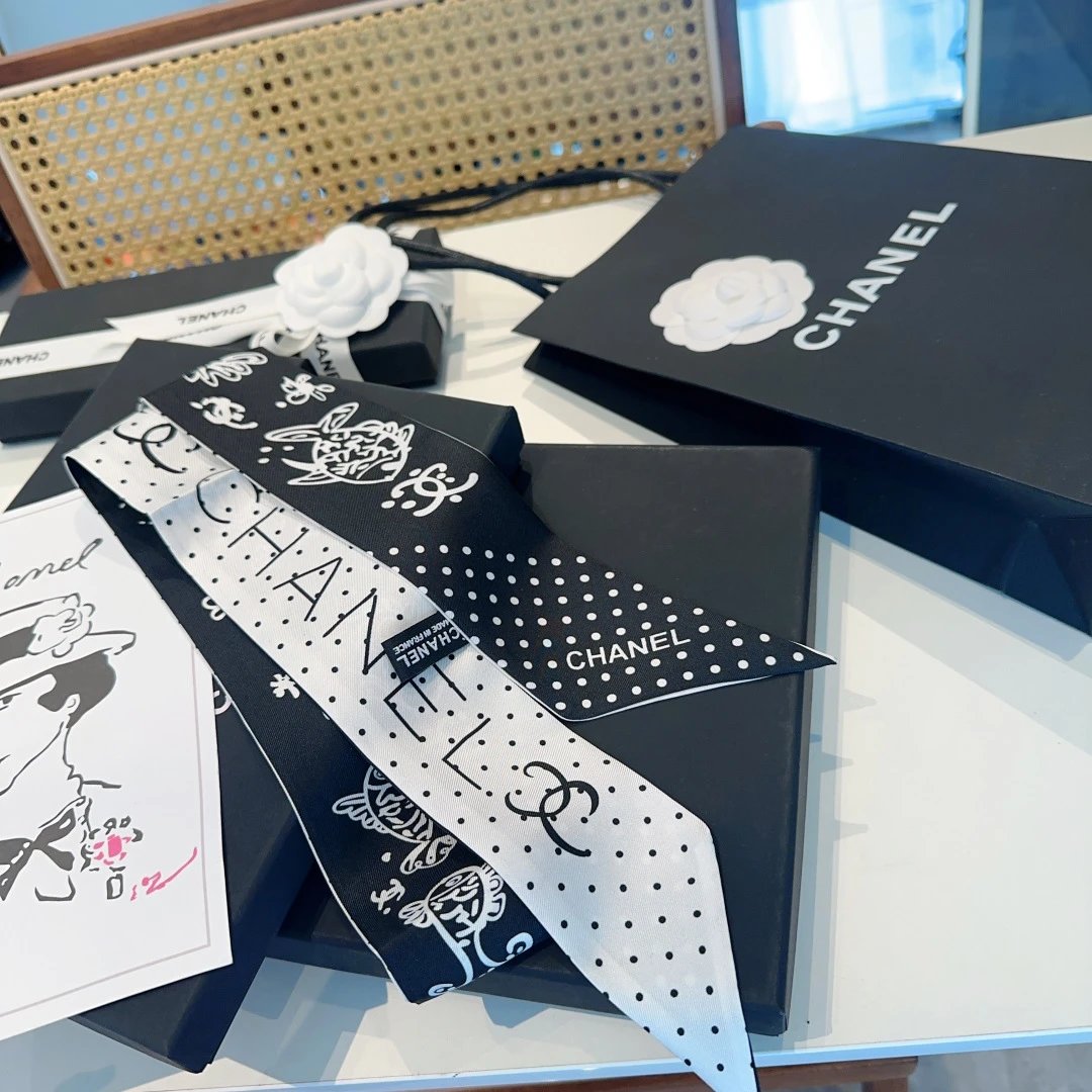 Chanel Silk Hair Ribbon Ver.H — Zdjęcie 4