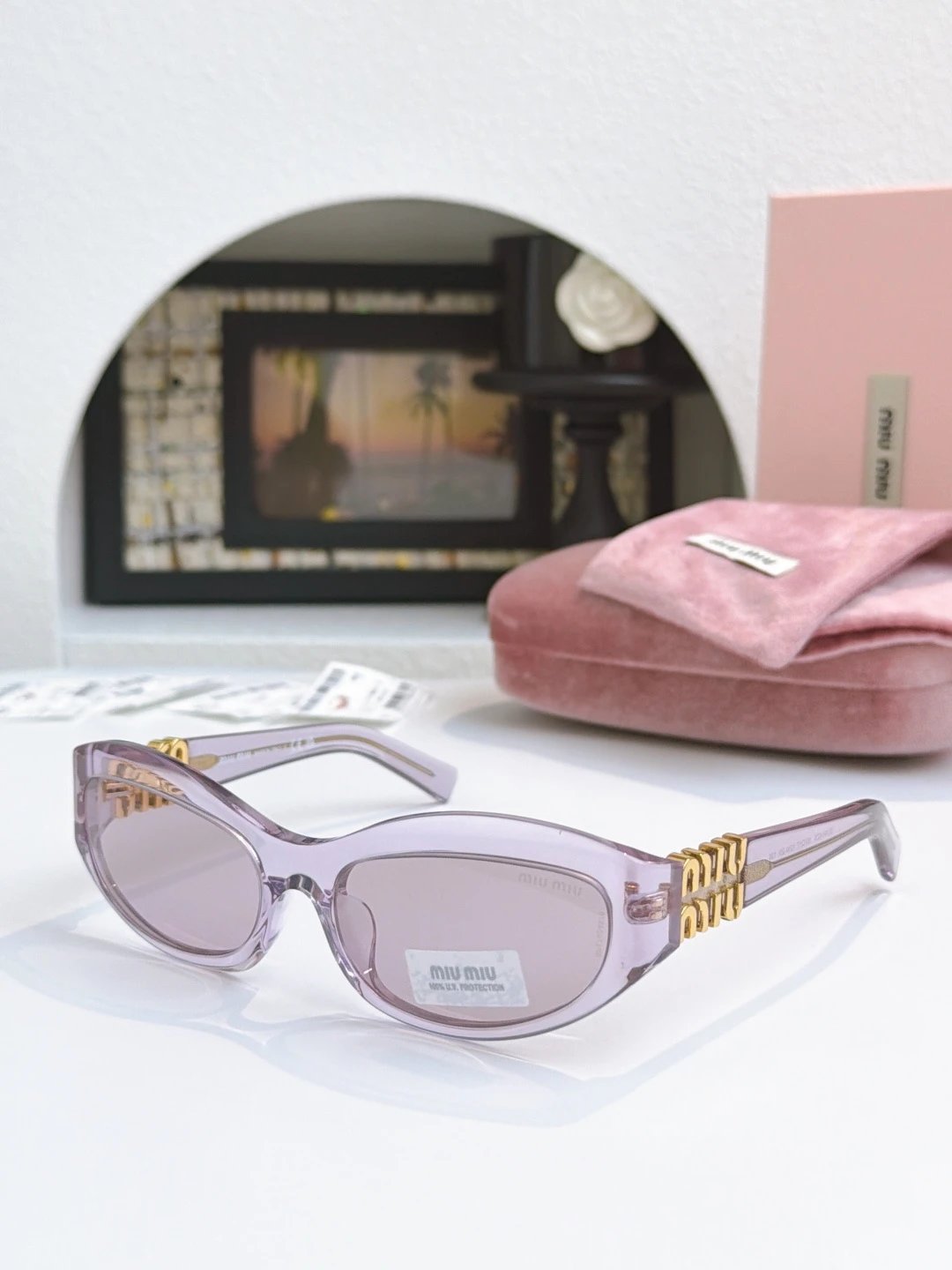 Miu Miu SMU14ZS Sunglasses 59-17-130 — QC