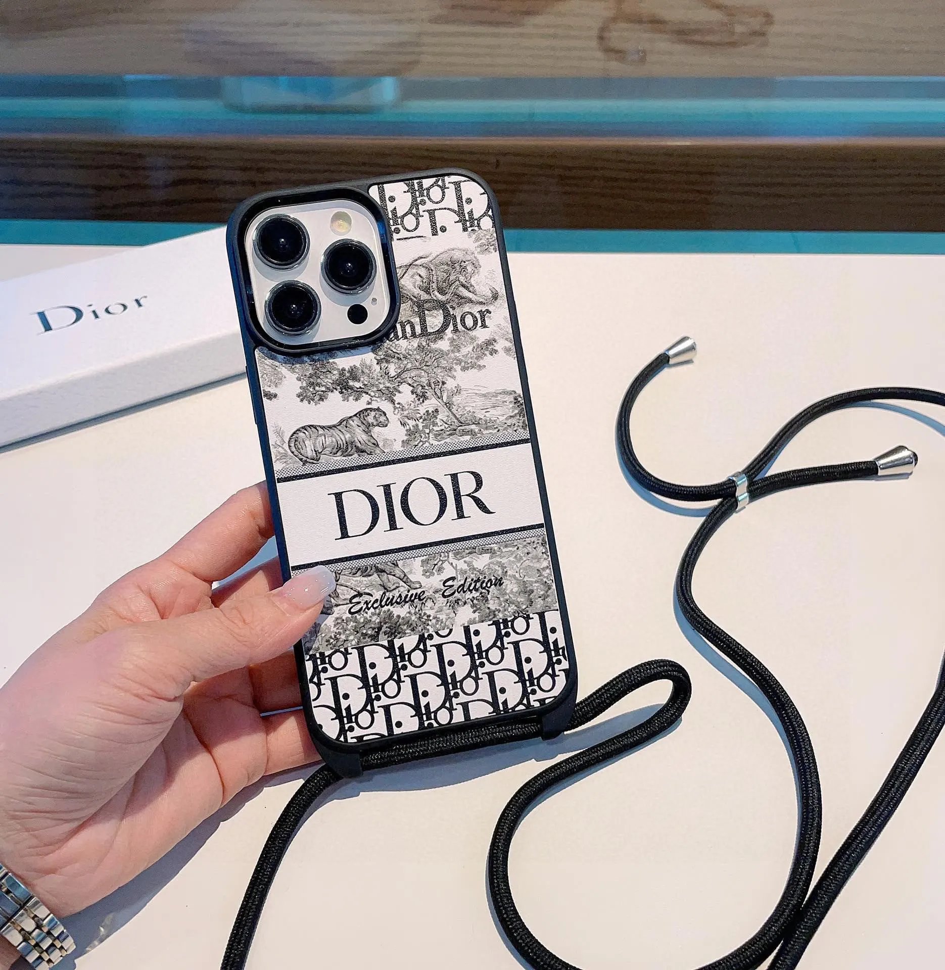 Dior Crossbody Phone Case — QC