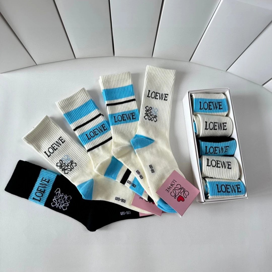 Loewe Classic Crew Socks 5-Pair Box — photo 7