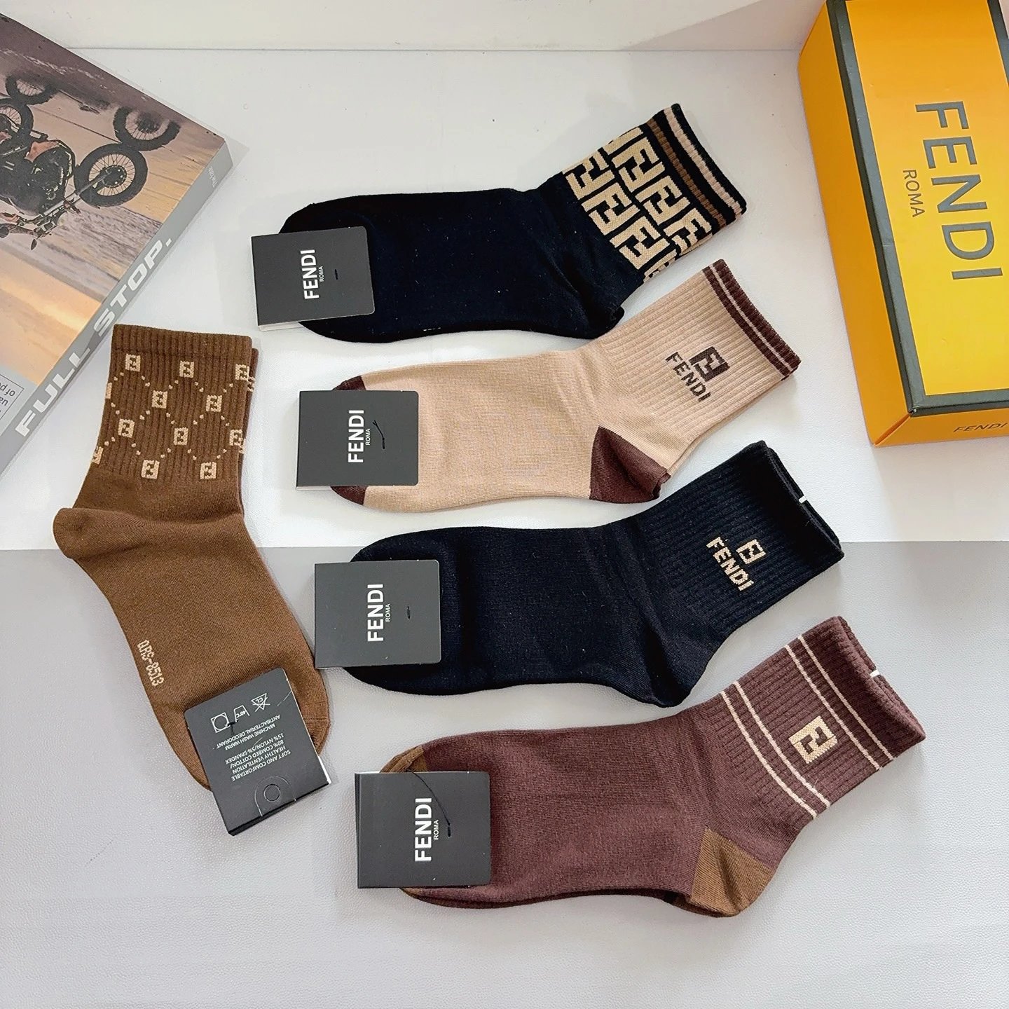 Fendi Crew Cotton Socks Ver.C — photo 7