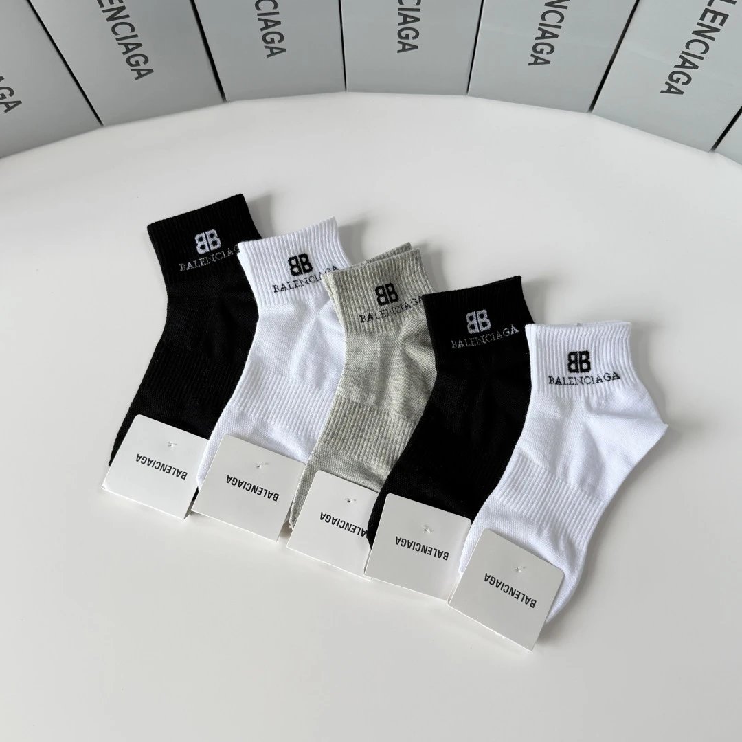 Balenciaga Quarter Socks 5-Pair Box Ver.A — photo 9
