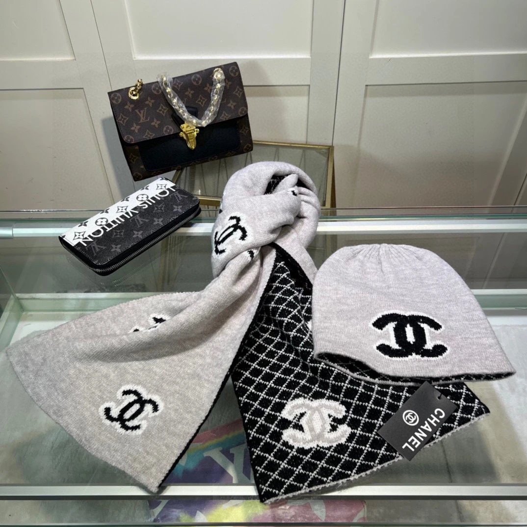 Chanel Scarf & Hat Set Ver.H — QC
