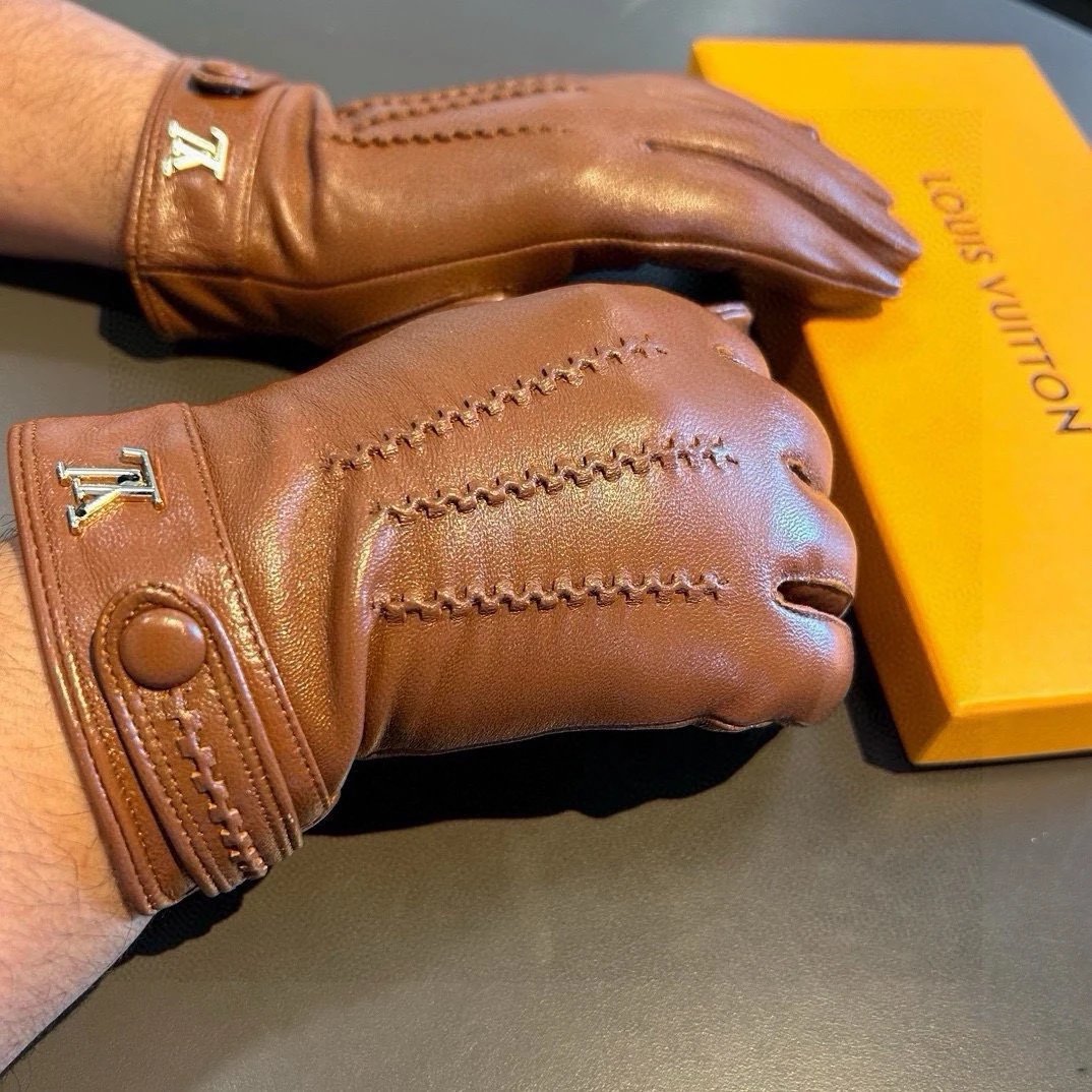 Louis Vuitton Lambskin Cashmere Gloves Ver.B — QC