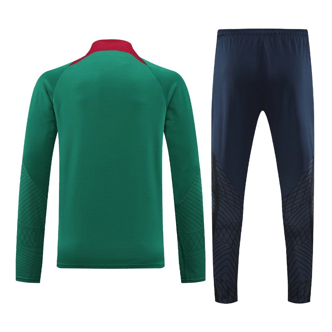 Portugal 1 4 Zip Tracksuit 2022 Green — photo 3