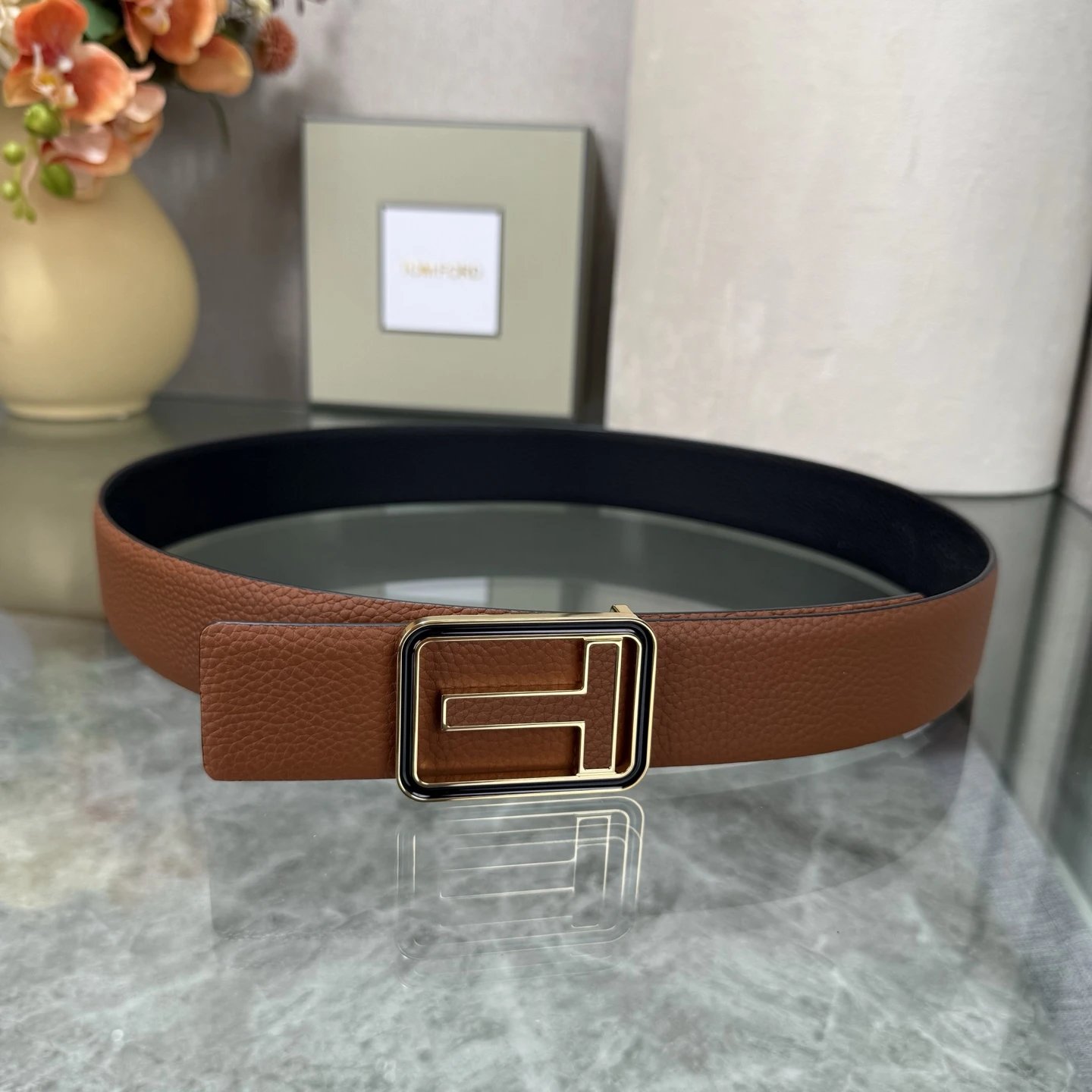 Tom Ford Leather Reversible Belt Ver.C — Zdjęcie 2
