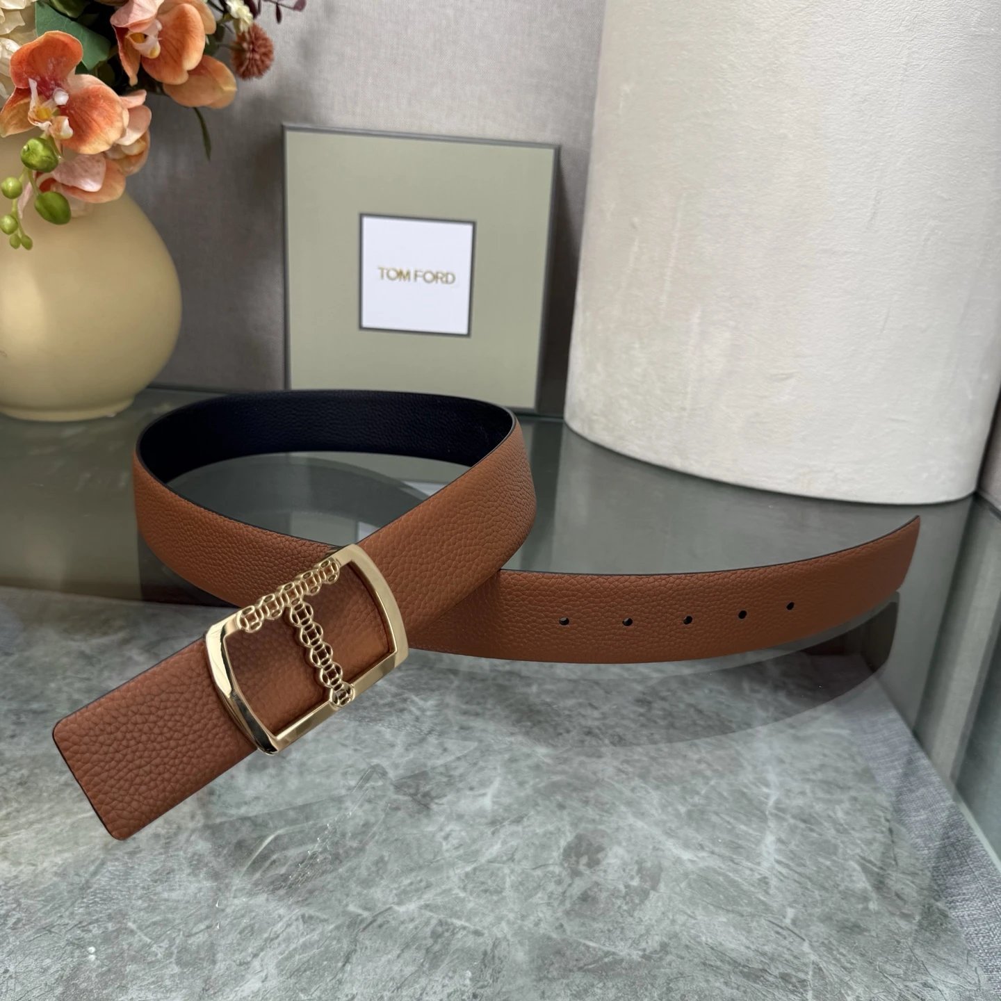 Tom Ford Leather Reversible Belt Ver.D — photo 5