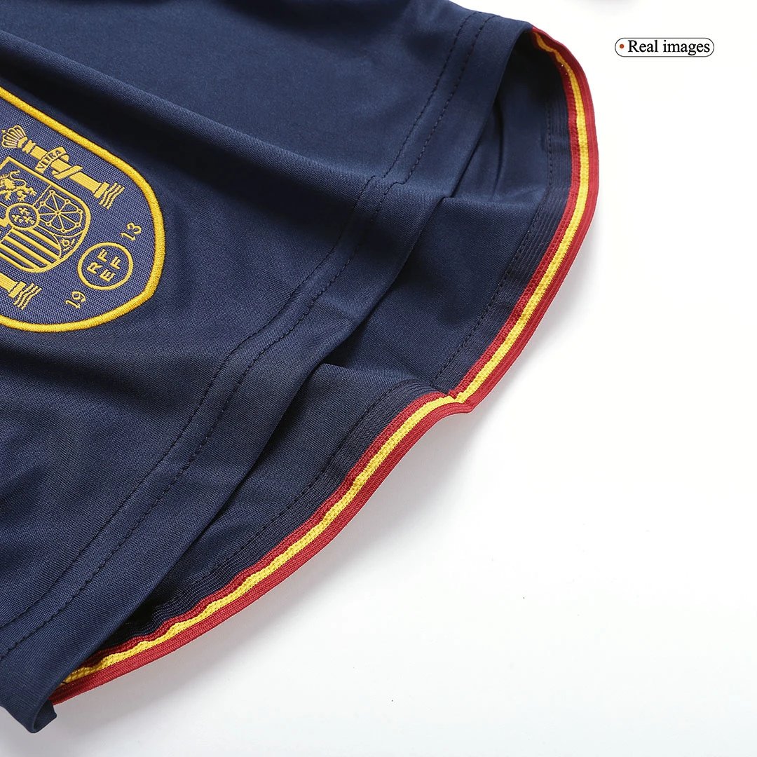 Spain 2022 Home Soccer Shorts — Photo 7
