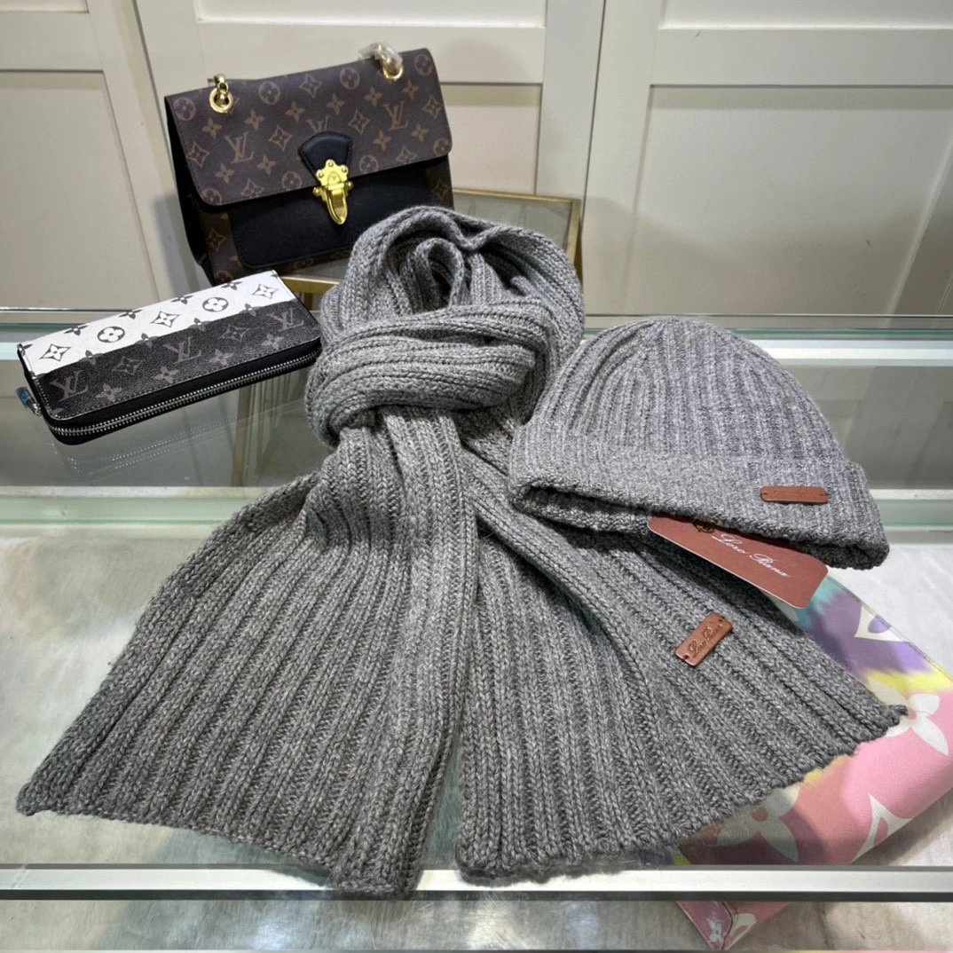 Loro Piana Scarf & Hat Set Ver.D — Zdjęcie 5