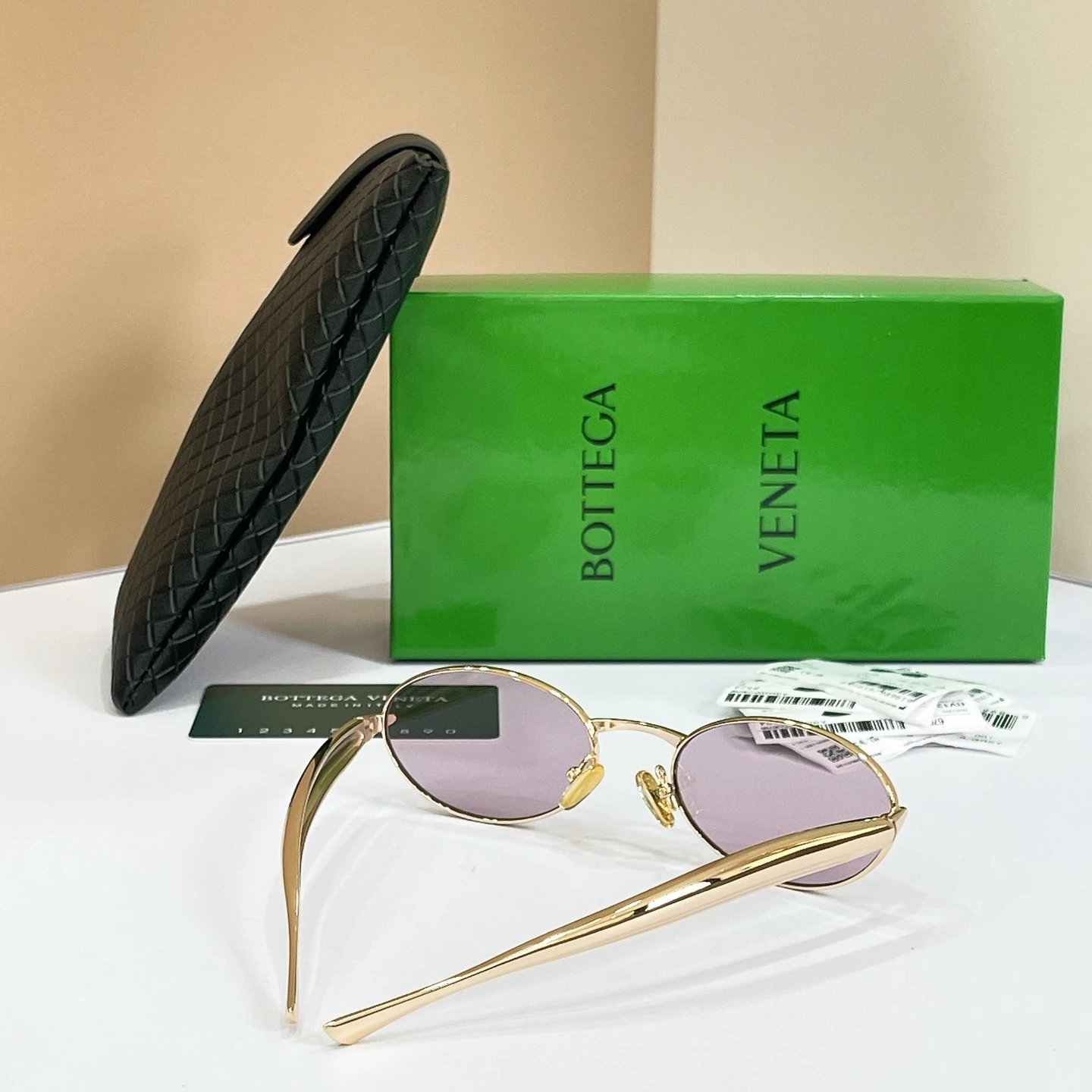 Bottega Veneta BV1386S Sunglasses 57-21-135 — QC