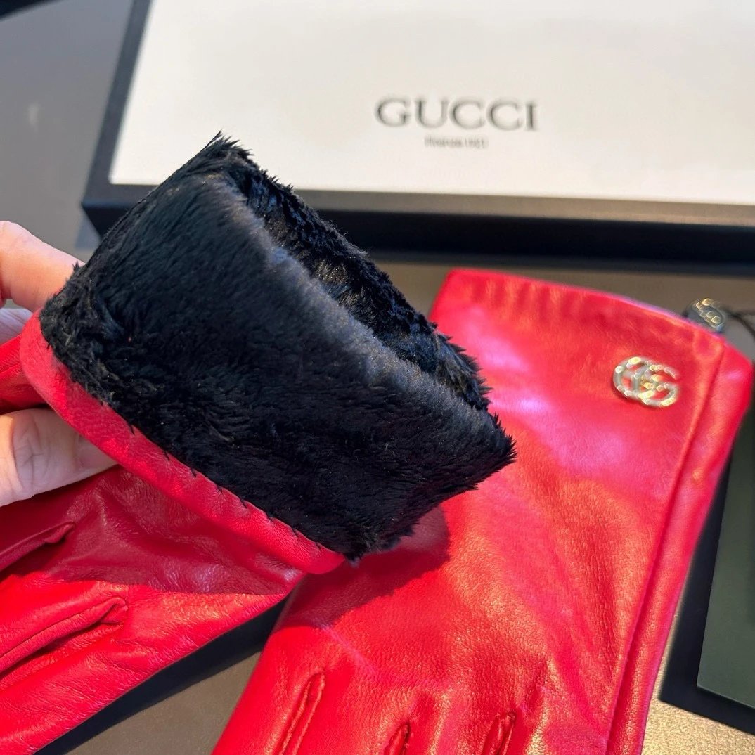 Gucci Lambskin Cashmere Gloves Ver.C — Photo 7