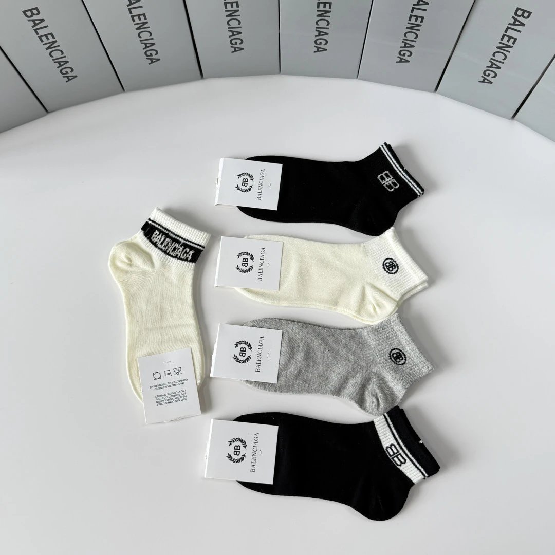 Balenciaga Quarter Socks 5-Pair Box Ver.B — Photo 6