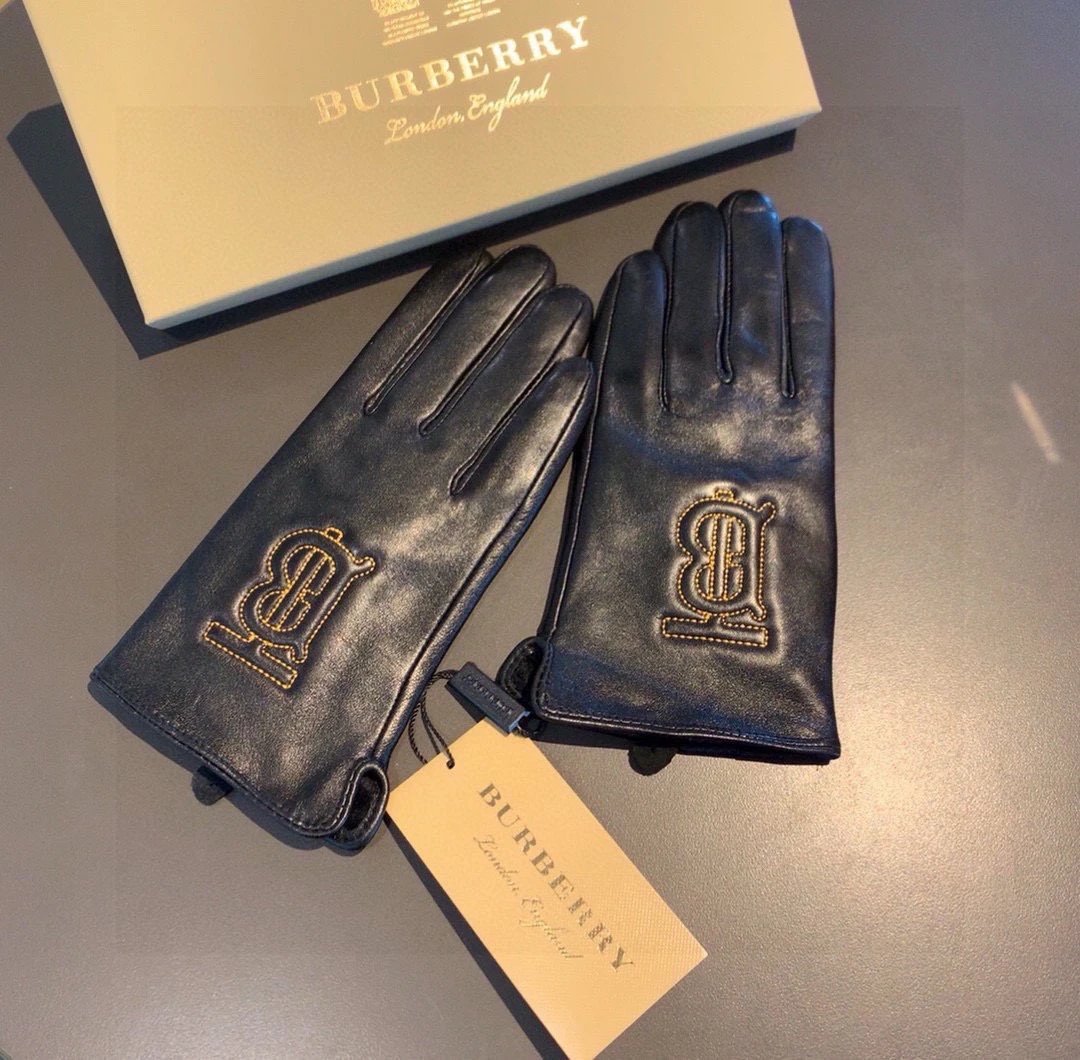 Burberry Lambskin Cashmere Gloves — Photo 9